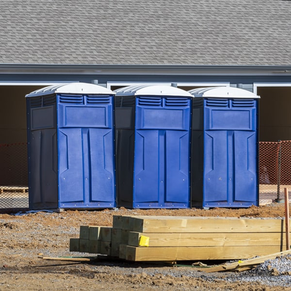 are there any restrictions on where i can place the porta potties during my rental period in Maysville AR